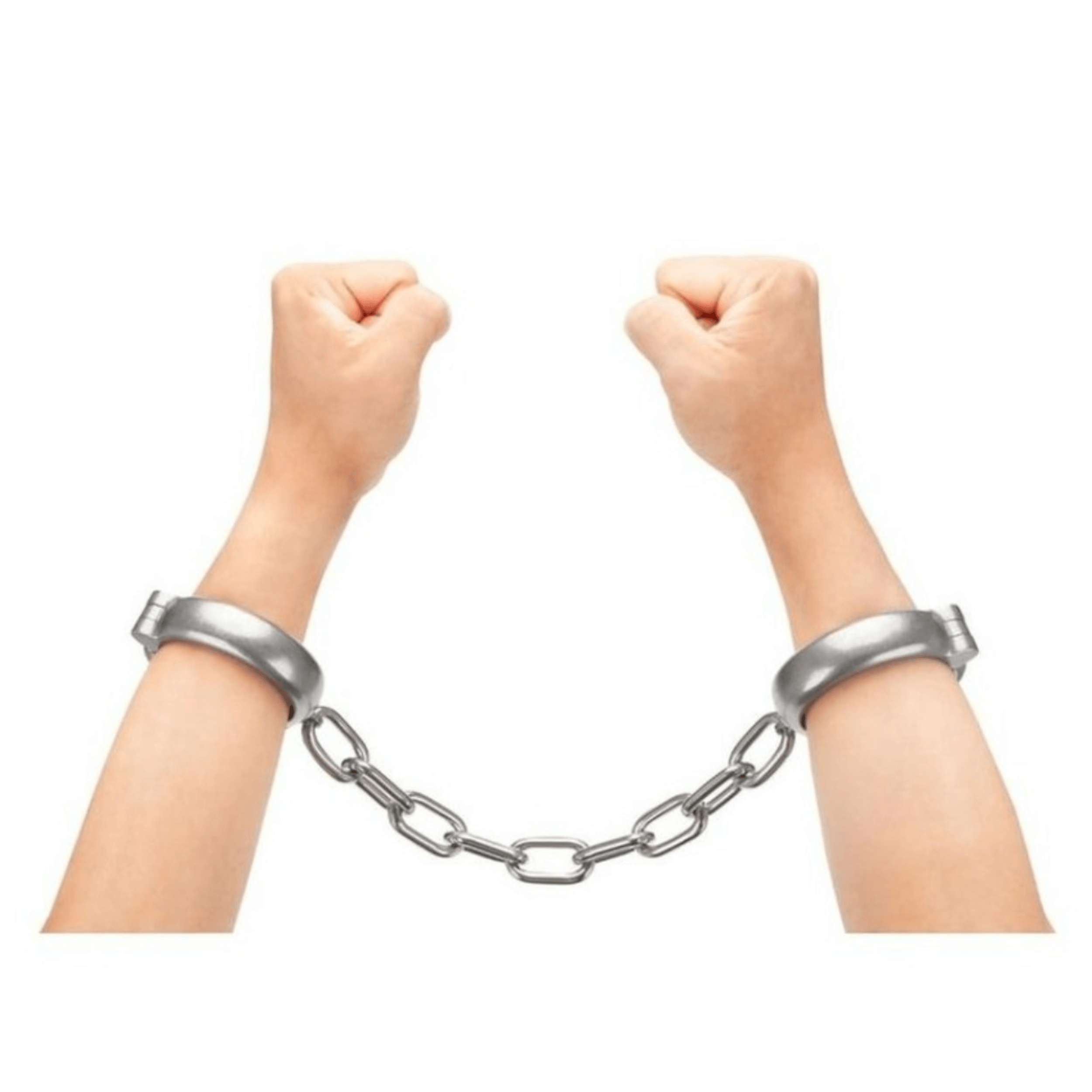 Prowler RED Heavy Duty Metal Handcuffs - Stainless Steel - Xoxomoving