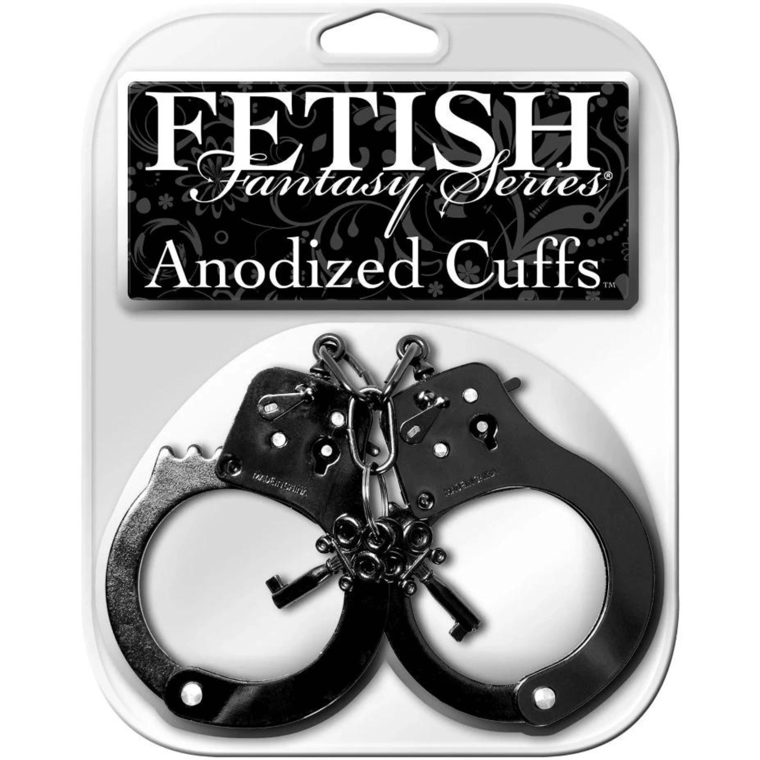 Fetish Fantasy Series Anodized Cuffs Black - Xoxomoving