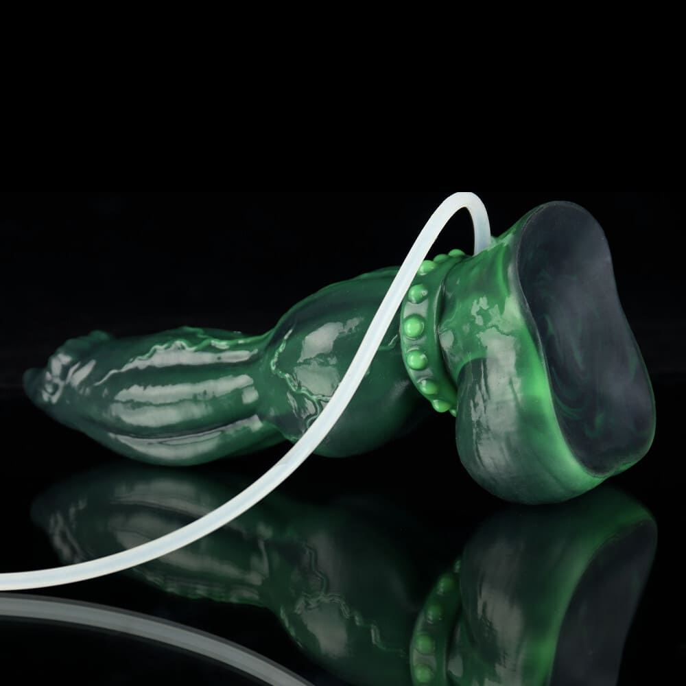 Venom - Green Knot Dildo - Silicone Ejaculating Fantasy Dildo