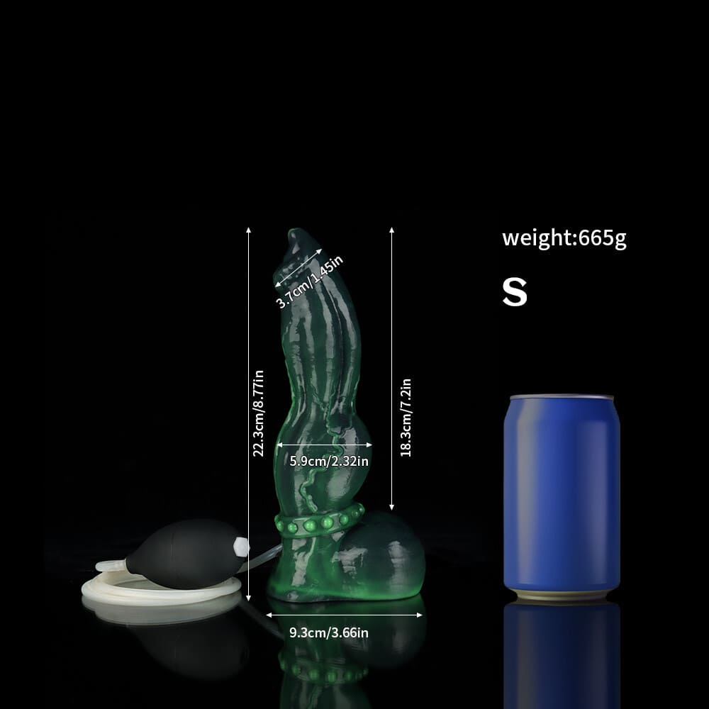 Venom - Green Knot Dildo - Silicone Ejaculating Fantasy Dildo