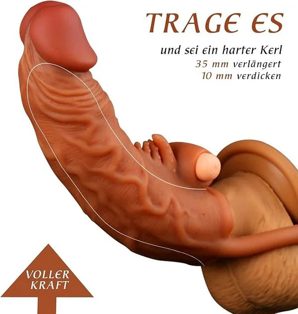 Vibrating Penis Extenders Realistic Design Anesidora