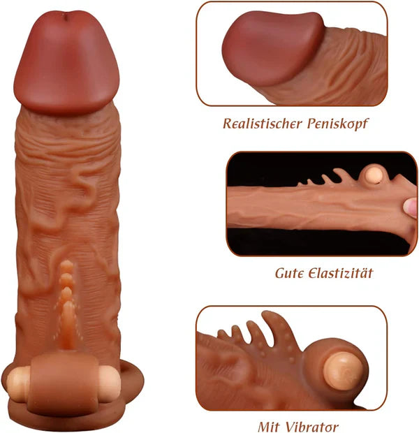 Vibrating Penis Extenders Realistic Design Anesidora