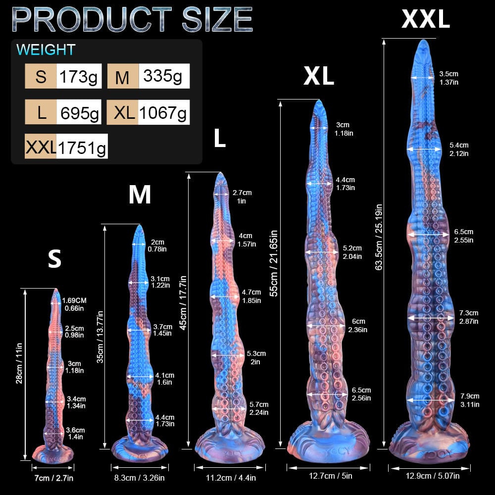 VorgX - Silicone Fantasy Tentacle Long Anal Dildo