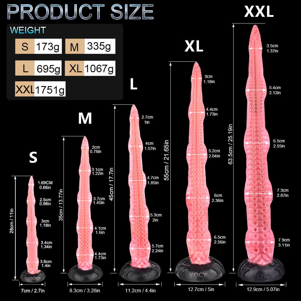 VorgX - Silicone Fantasy Tentacle Long Anal Dildo