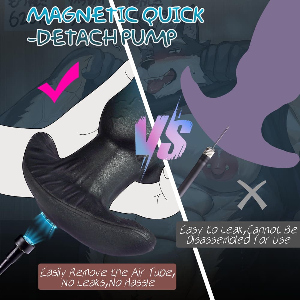 Warwick - Inflatable Knot Butt Plug - Silicone Expanding Plug