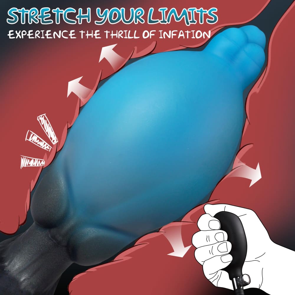 Warwick - Inflatable Knot Butt Plug - Silicone Expanding Plug