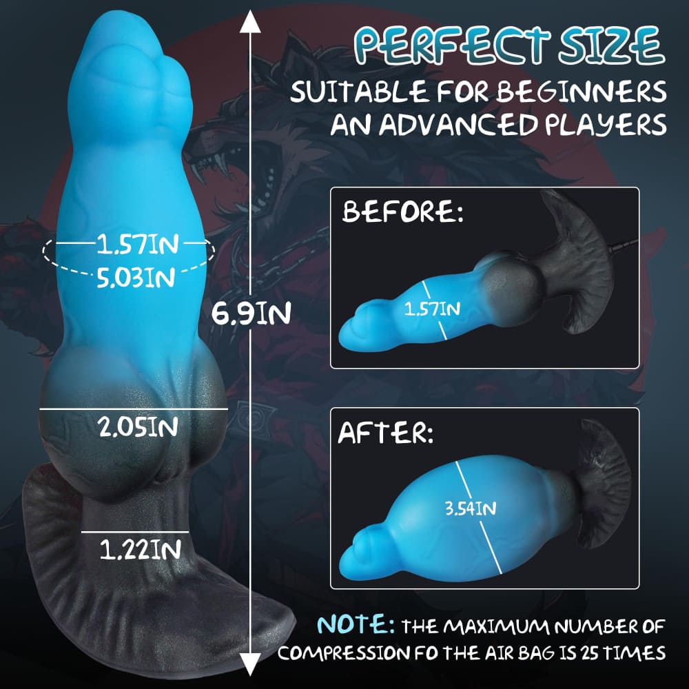 Warwick - Inflatable Knot Butt Plug - Silicone Expanding Plug