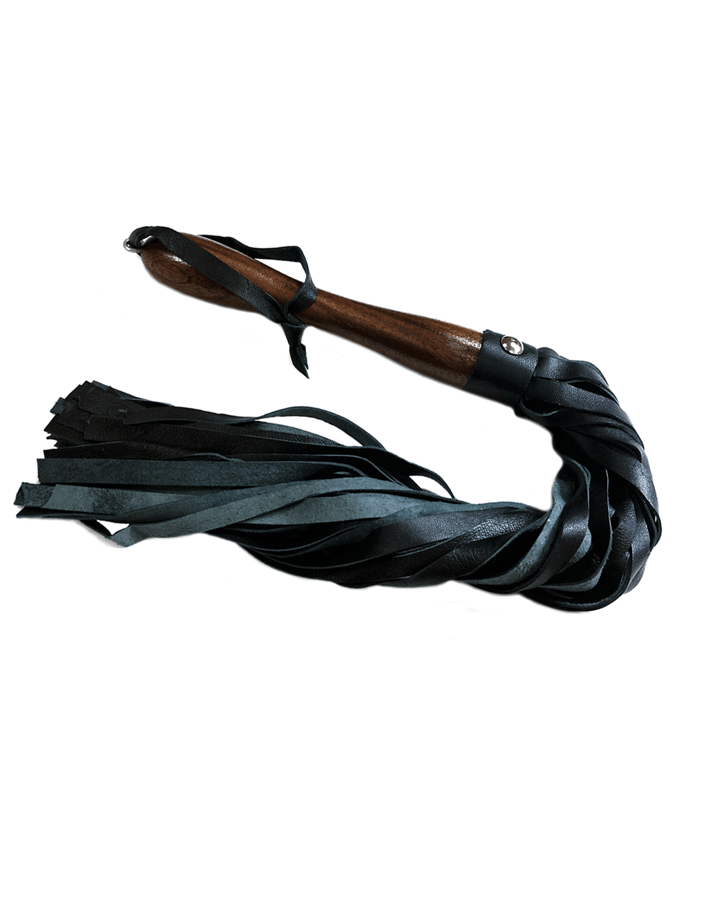 Rouge Wooden Handle Leather Flogger - Xoxomoving