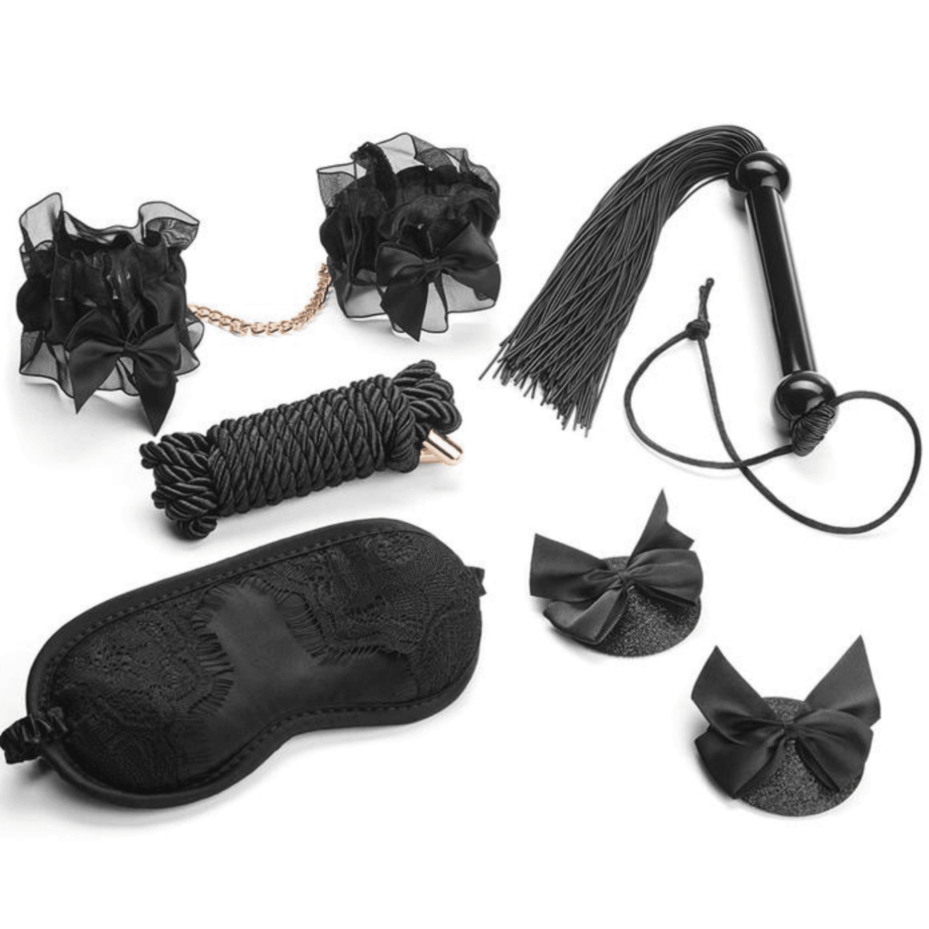 5 Piece Bondage Kit For Kinky Couples - Xoxomoving