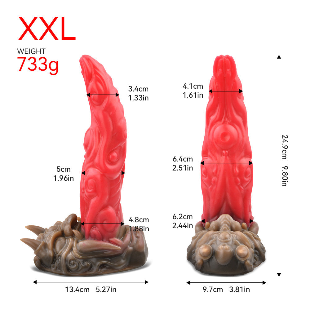 Gargoyle's Tongue Dildo Premium Silicone Mythical Fantasy Toy Xoxomoving