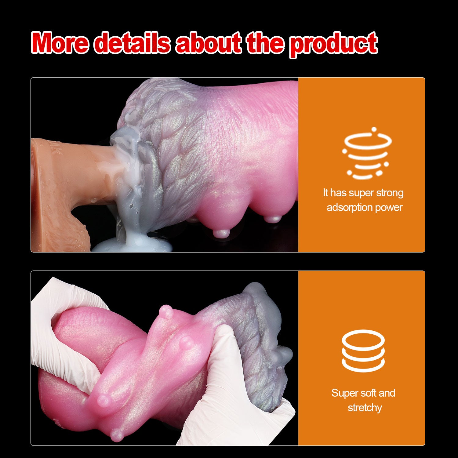 Wolf Beauty Pocket Pussy Male Masturbator - Fantasy Silicone Penis Blowjob Sex Toys for Men Xoxomoving