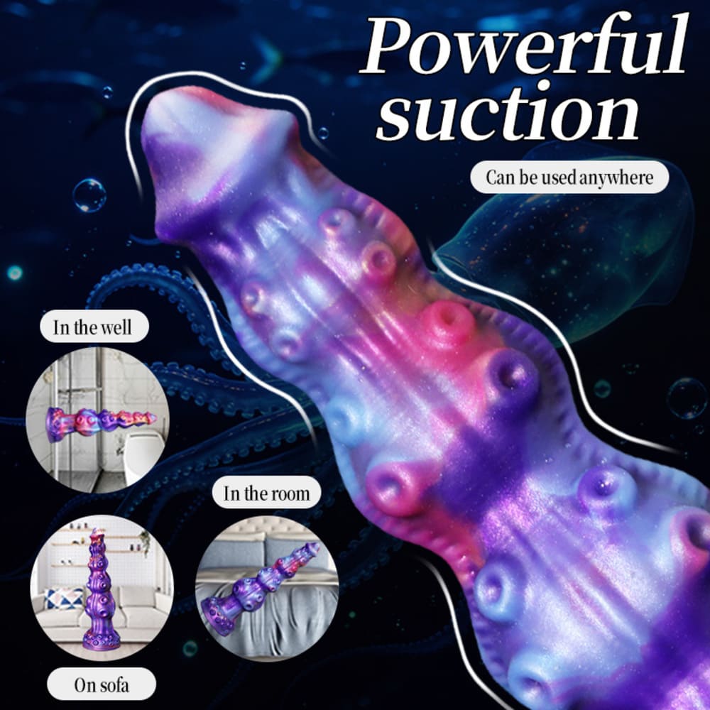 Silicone Fantasy Octopus Dildo - Knot Dildo - 3 Sizes