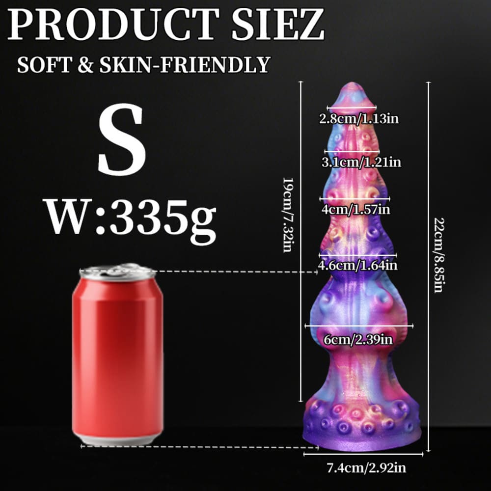 Silicone Fantasy Octopus Dildo - Knot Dildo - 3 Sizes