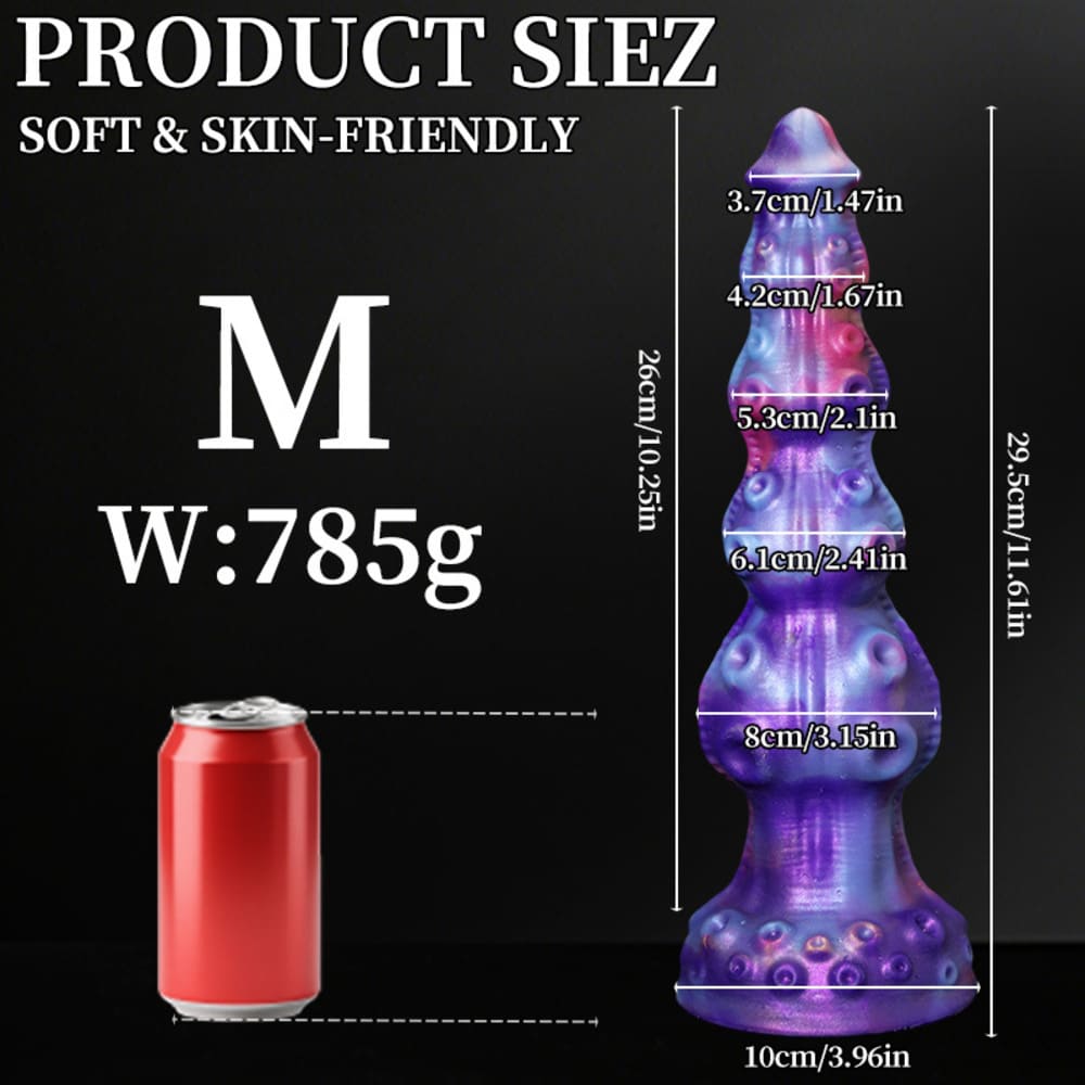 Silicone Fantasy Octopus Dildo - Knot Dildo - 3 Sizes