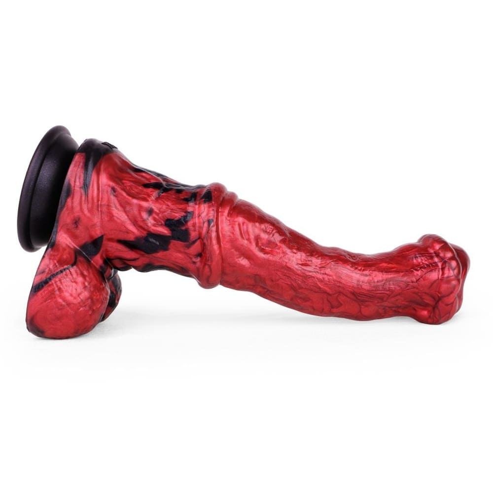 10.8 Inch Curved Silicone Fantasy Equine Dildo