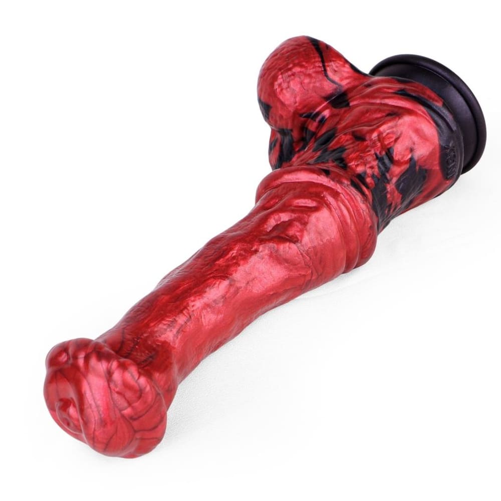 10.8 Inch Curved Silicone Fantasy Equine Dildo