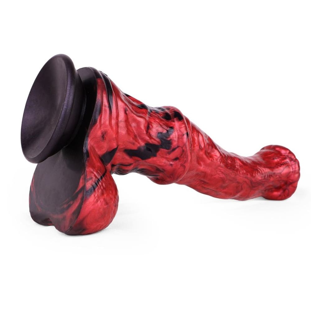 10.8 Inch Curved Silicone Fantasy Equine Dildo