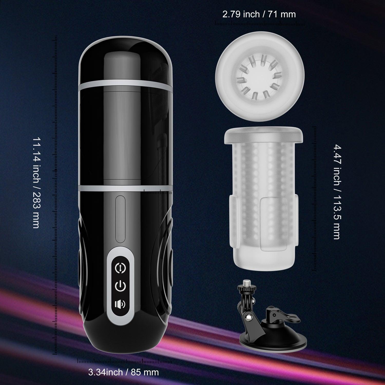 Aalam Hands-Free Automatic Male Masturbator with 3D Texture and Suction - Xoxomoving