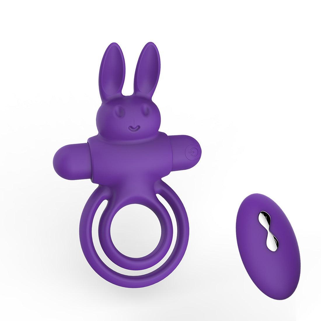 Adam and Eve Silicone Remote Control Rabbit Ring - Xoxomoving