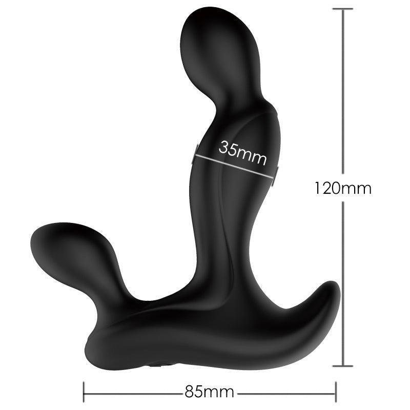 Adam's Vibrating Triple Probe - Black - Xoxomoving