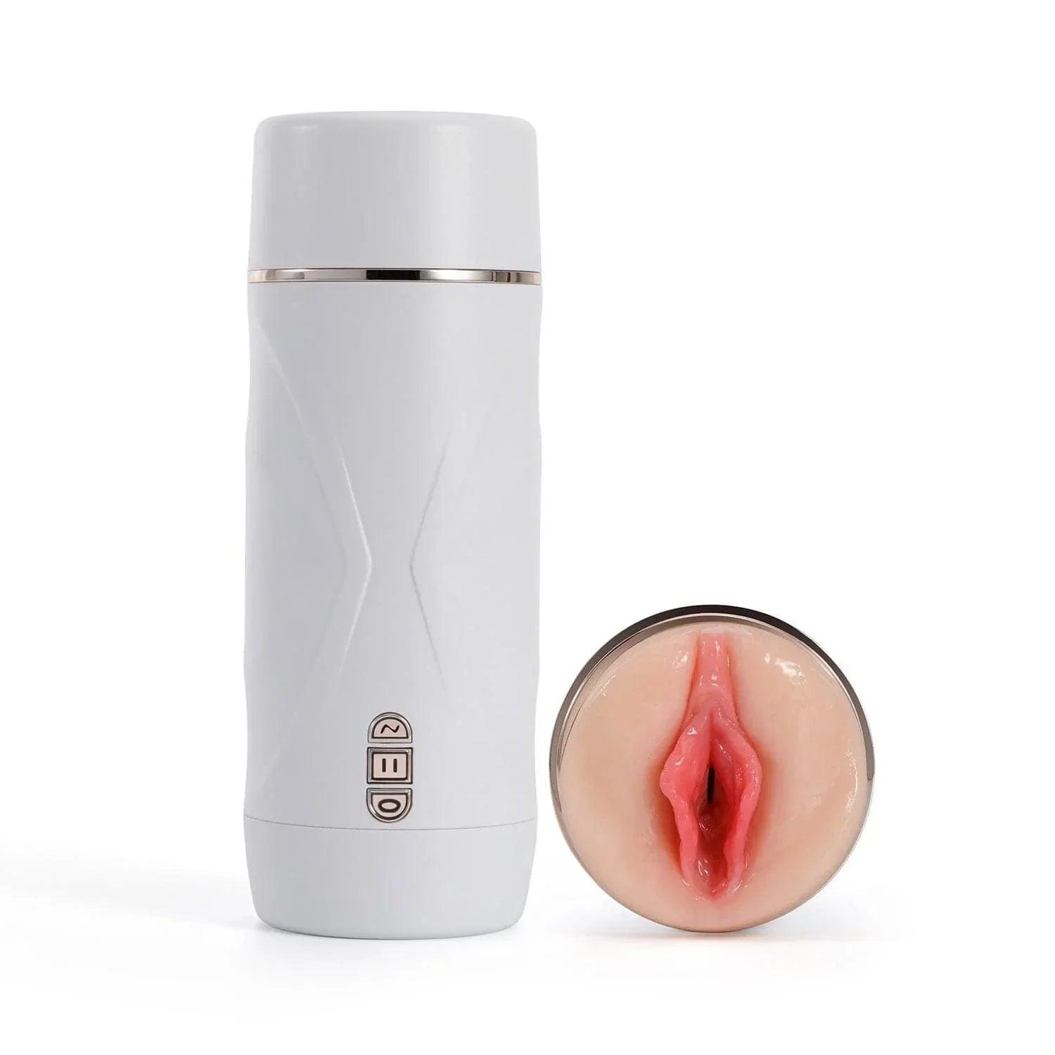 Addo-Pocket Pussy Thrusting Male Masturbator With 3 Sucking Modes&7 Vibrating Modes - Xoxomoving