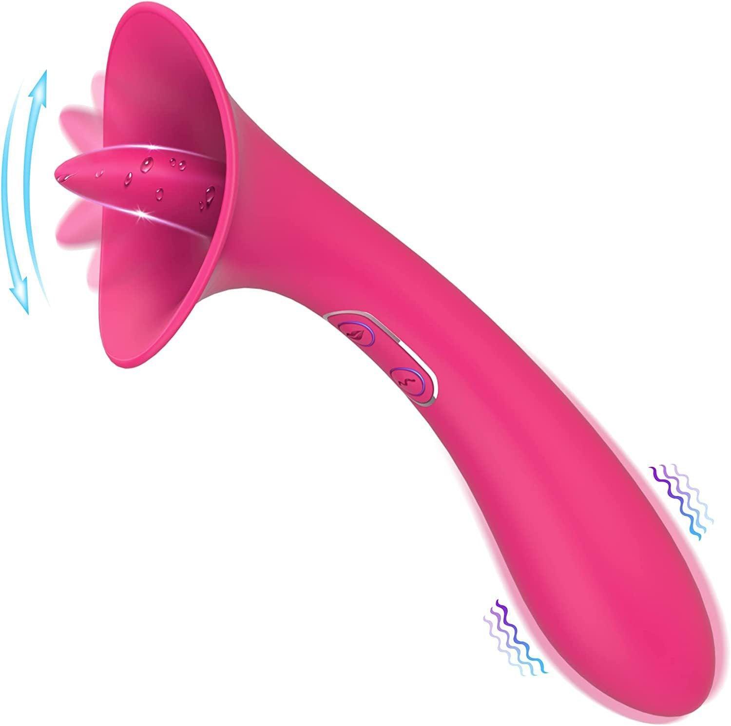 Adele Clit Licking Tongue Vibrator with G-Spot Stimulator: Unleash Your Pleasure - Xoxomoving