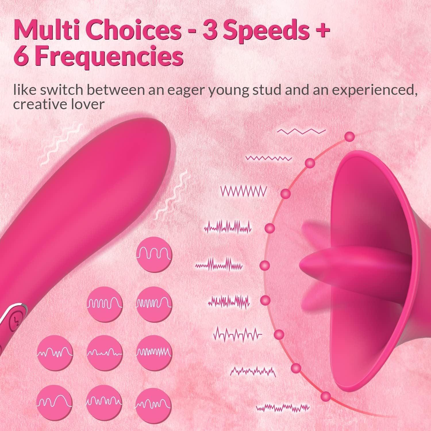 Adele Clit Licking Tongue Vibrator with G-Spot Stimulator: Unleash Your Pleasure - Xoxomoving