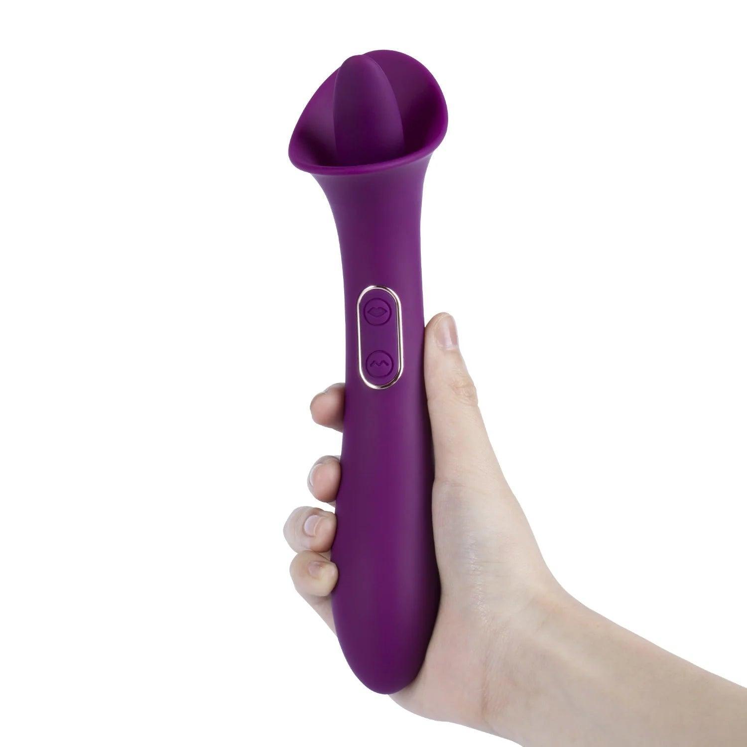 Adele Clit Licking Tongue Vibrator with G-Spot Stimulator: Unleash Your Pleasure - Xoxomoving