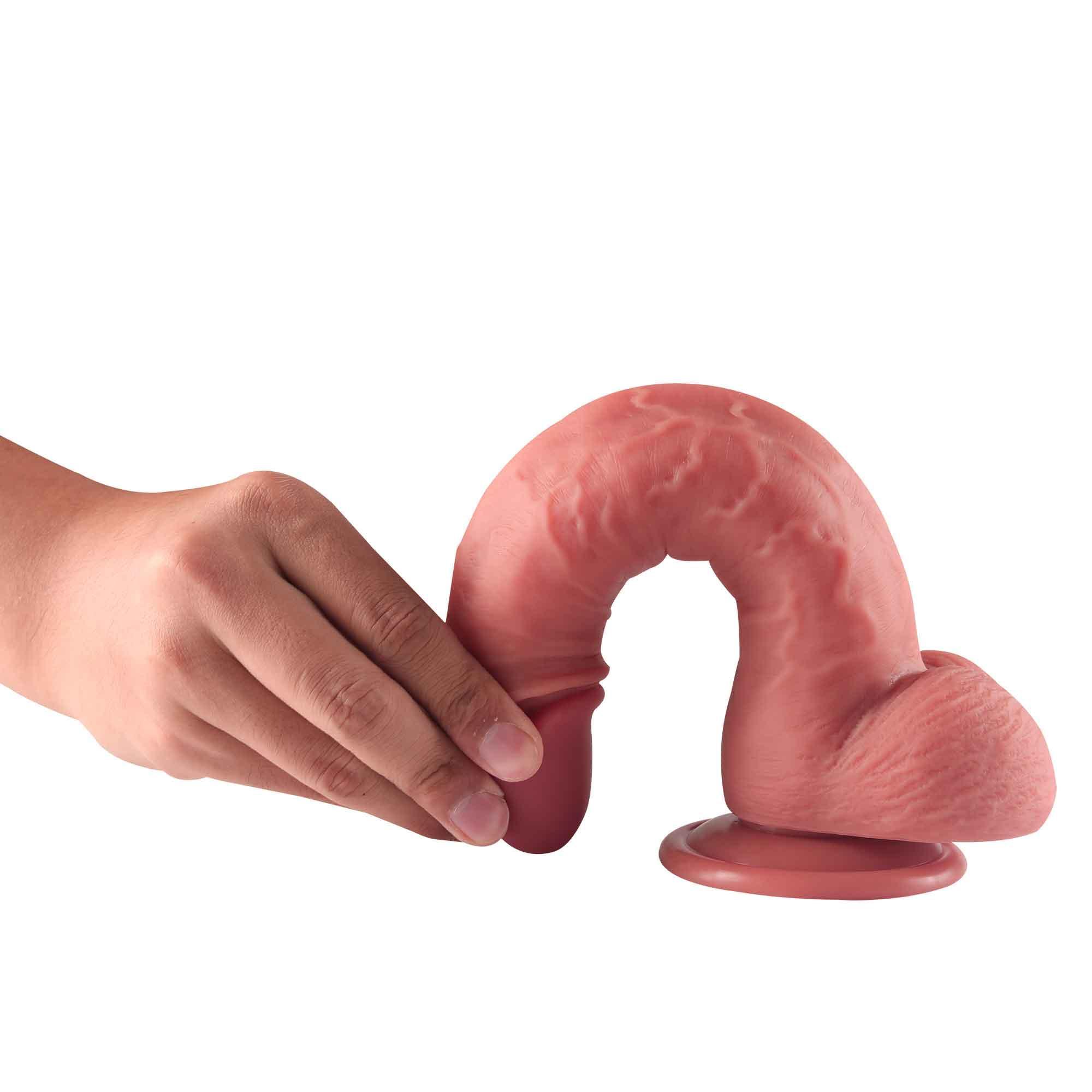 Adisson Lifelike Silicone Dildo with Suction Cup - Realistic Texture - Xoxomoving