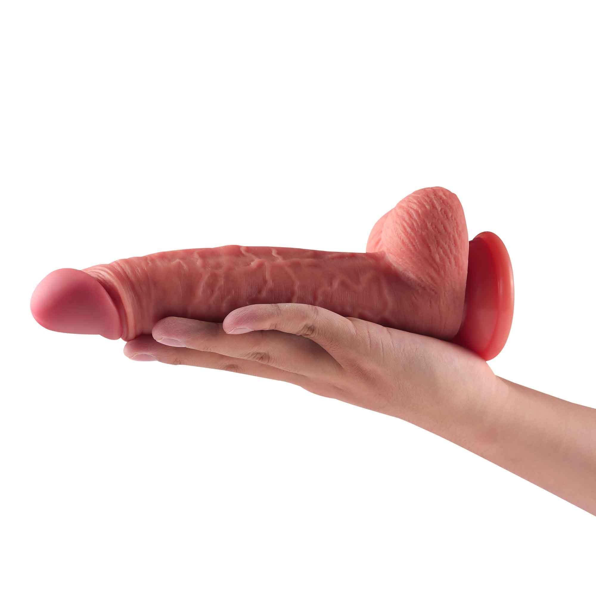 Adisson Lifelike Silicone Dildo with Suction Cup - Realistic Texture - Xoxomoving