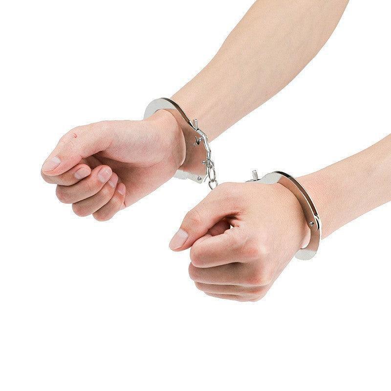 Adjustable O-Ring Metal Handcuffs for BDSM and Bondage Play - Safe and Versatile - Xoxomoving