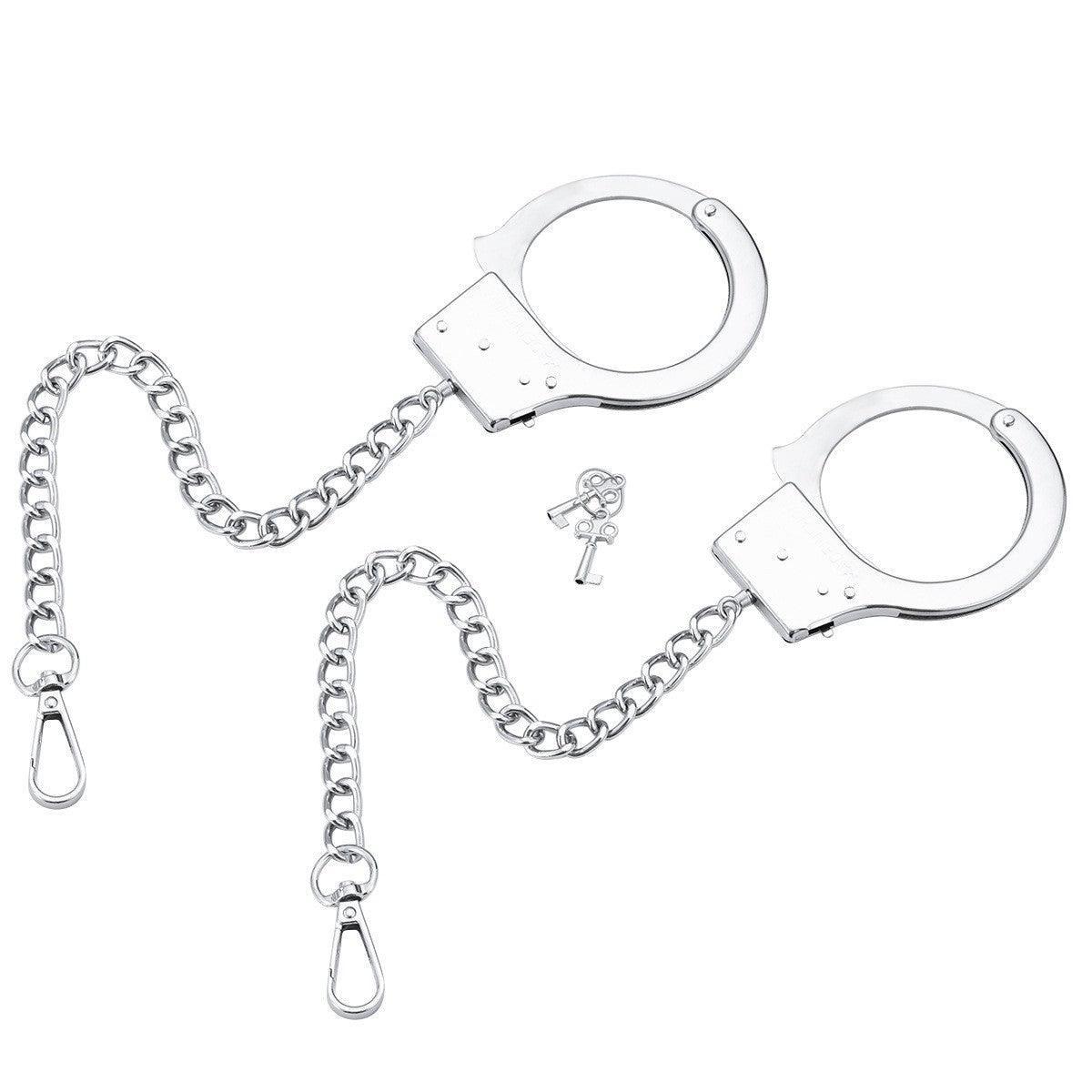 Adjustable O-Ring Metal Handcuffs for BDSM and Bondage Play - Safe and Versatile - Xoxomoving