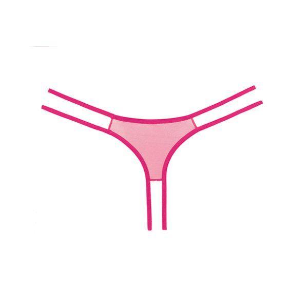 Adore Sweet Honey Hot Pink Crotchless Thong Panty - Xoxomoving