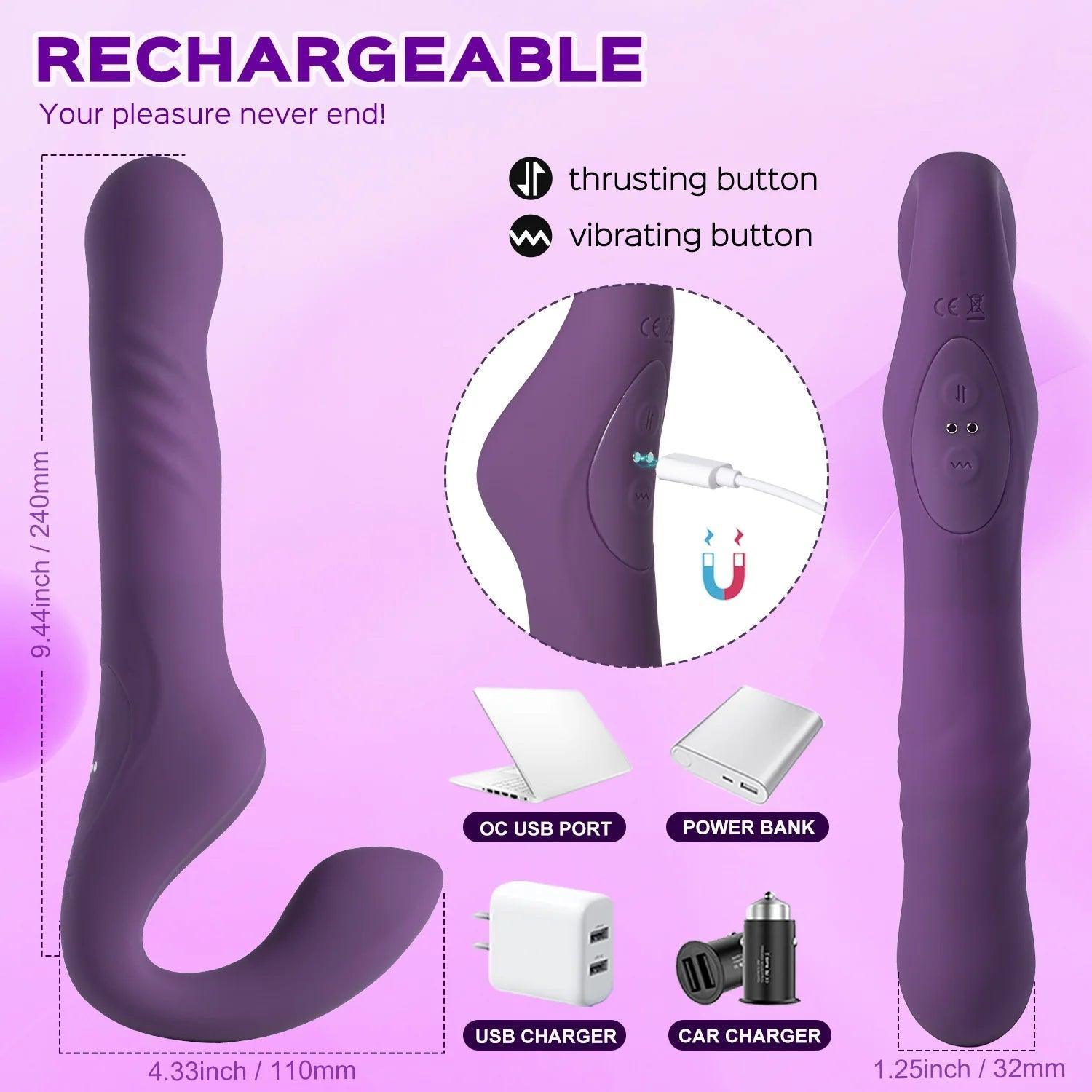 Adrena Thrusting Dildo - Experience the Ultimate Pleasure Machine - Xoxomoving