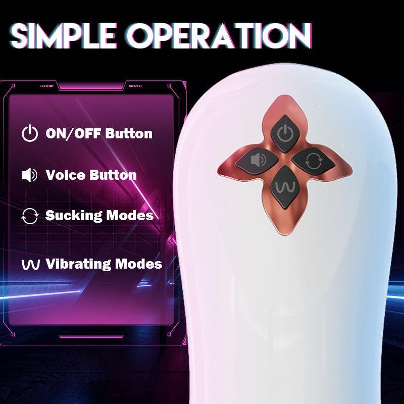 Allure 3 IN 1 Split Design 5 Sucking 7 Vibrating Automatic Masturbator - Xoxomoving