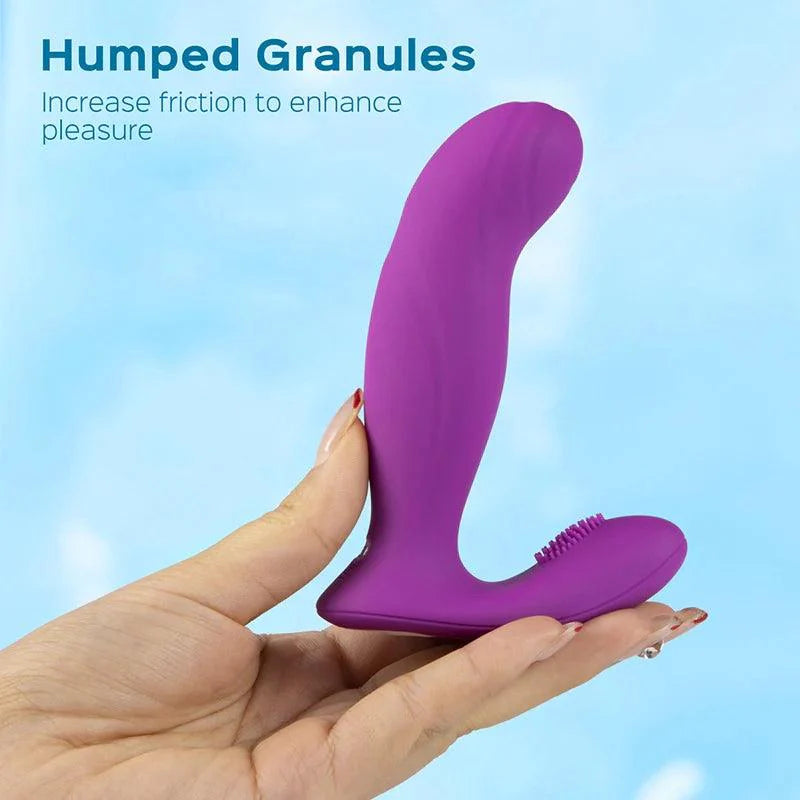 Allure G Spot Vibrator with Clit Stimulator - Dual Motor Wearable Vibrator - Xoxomoving