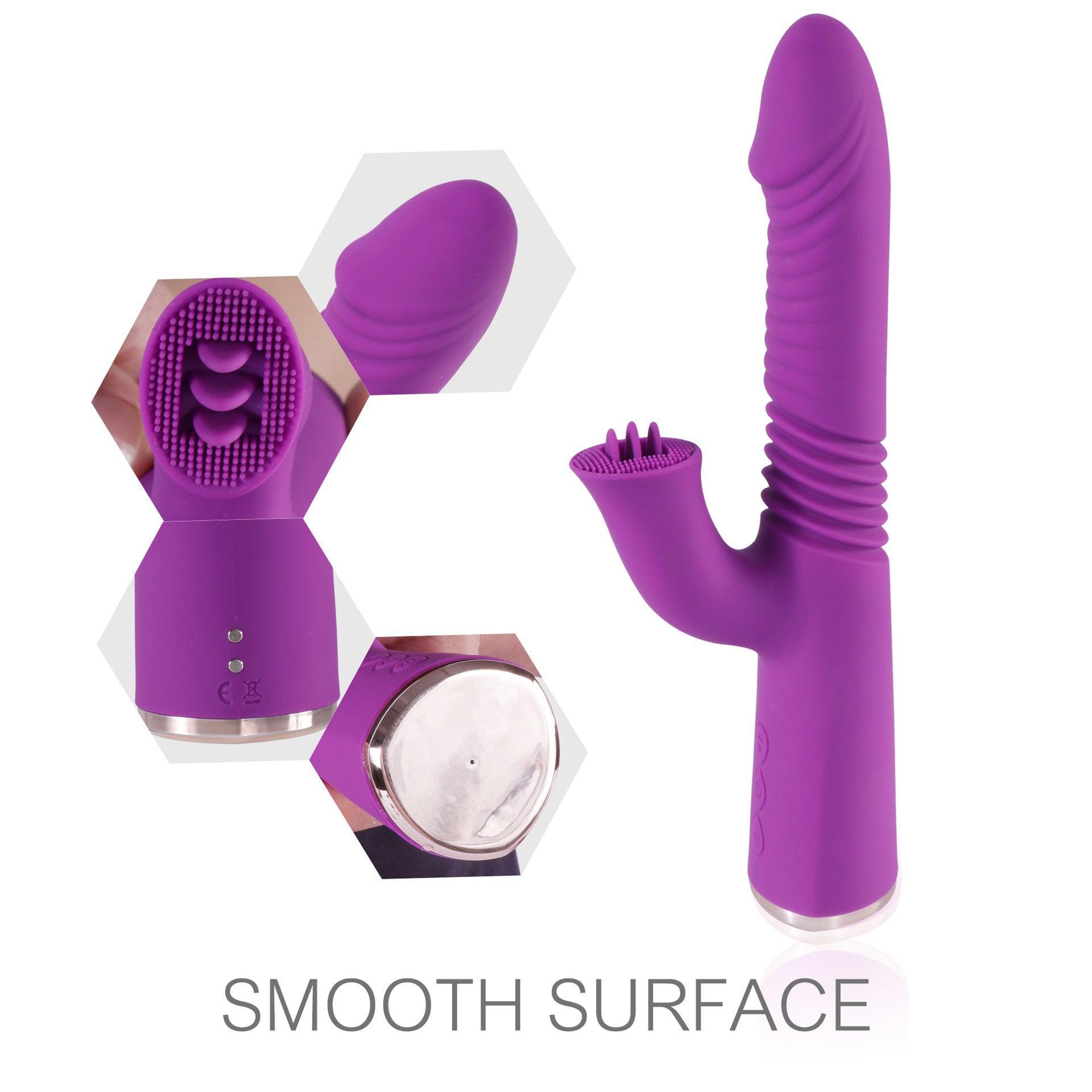 Aria - Thrusting G-spot and Clit Licking Rabbit Vibrator - Xoxomoving