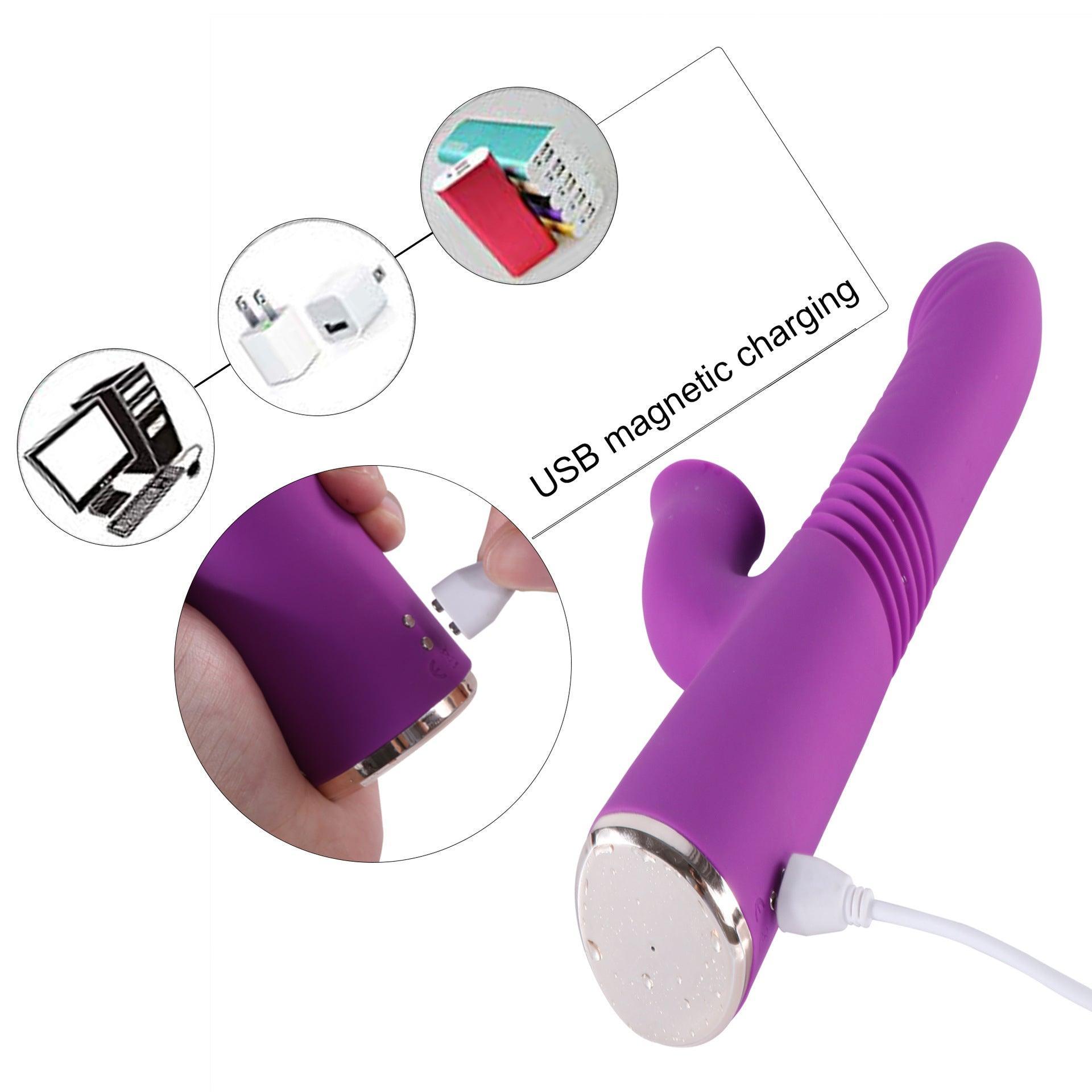 Aria - Thrusting G-spot and Clit Licking Rabbit Vibrator - Xoxomoving