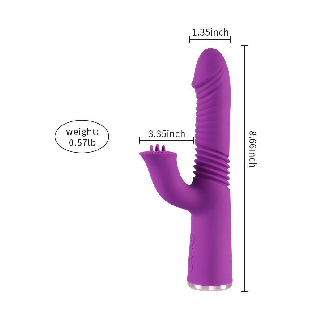 Aria Thrusting G-Spot and Clit Licking Rabbit Vibrator: Ultimate Pleasure - Xoxomoving