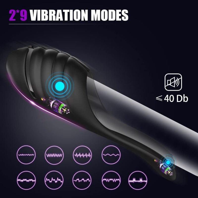 Ark Vibrating Penis Stroker - 9 Modes, Waterproof Silicone - Xoxomoving