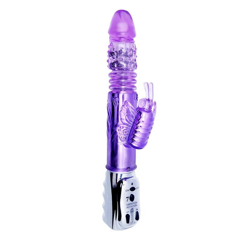 Aura Butterfly Thrusting & Rotating Dual-Action Vibrator - Xoxomoving