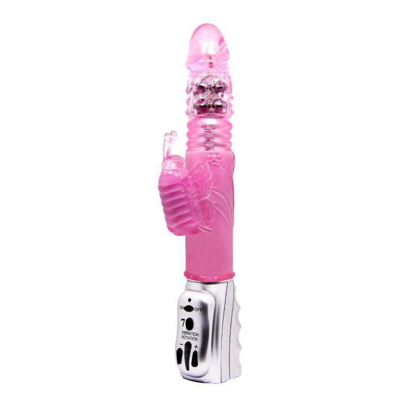 Aura Butterfly Thrusting & Rotating Dual-Action Vibrator - Xoxomoving