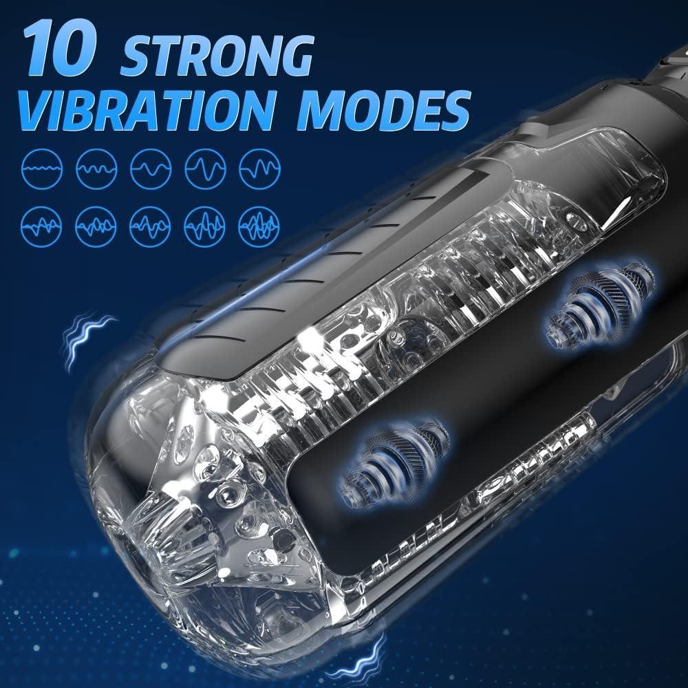 Automatic Sucking Male Masturbator - 10 Vibration & 4 Suction Modes - Xoxomoving