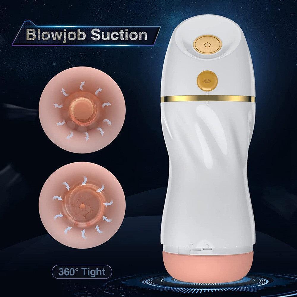 Automatic Sucking Male Masturbator - 7 Vibrations, 3 Suction Modes, USB Rechargeable - Xoxomoving