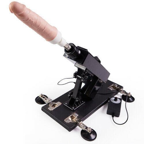 Automatic Thrusting Heating Swinging Vibrating Sex Machine with Dildo and Suction Cup 28 Inch - Xoxomoving