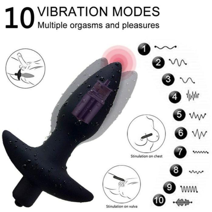 Backend delight Vibrating butt plug - Xoxomoving