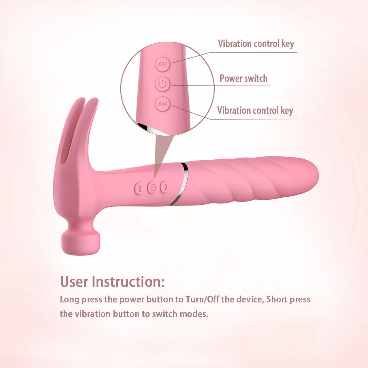 Bad-ass Hammer – Multi-Function G-spot and Clit Vibrator - Xoxomoving