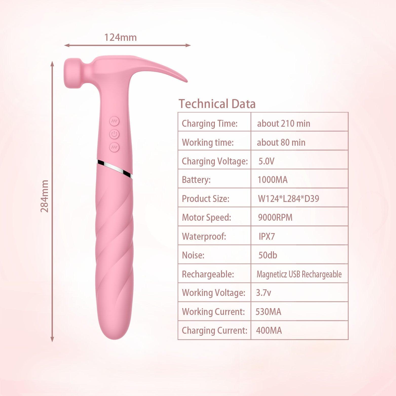 Bad-ass Hammer – Multi-Function G-spot and Clit Vibrator - Xoxomoving