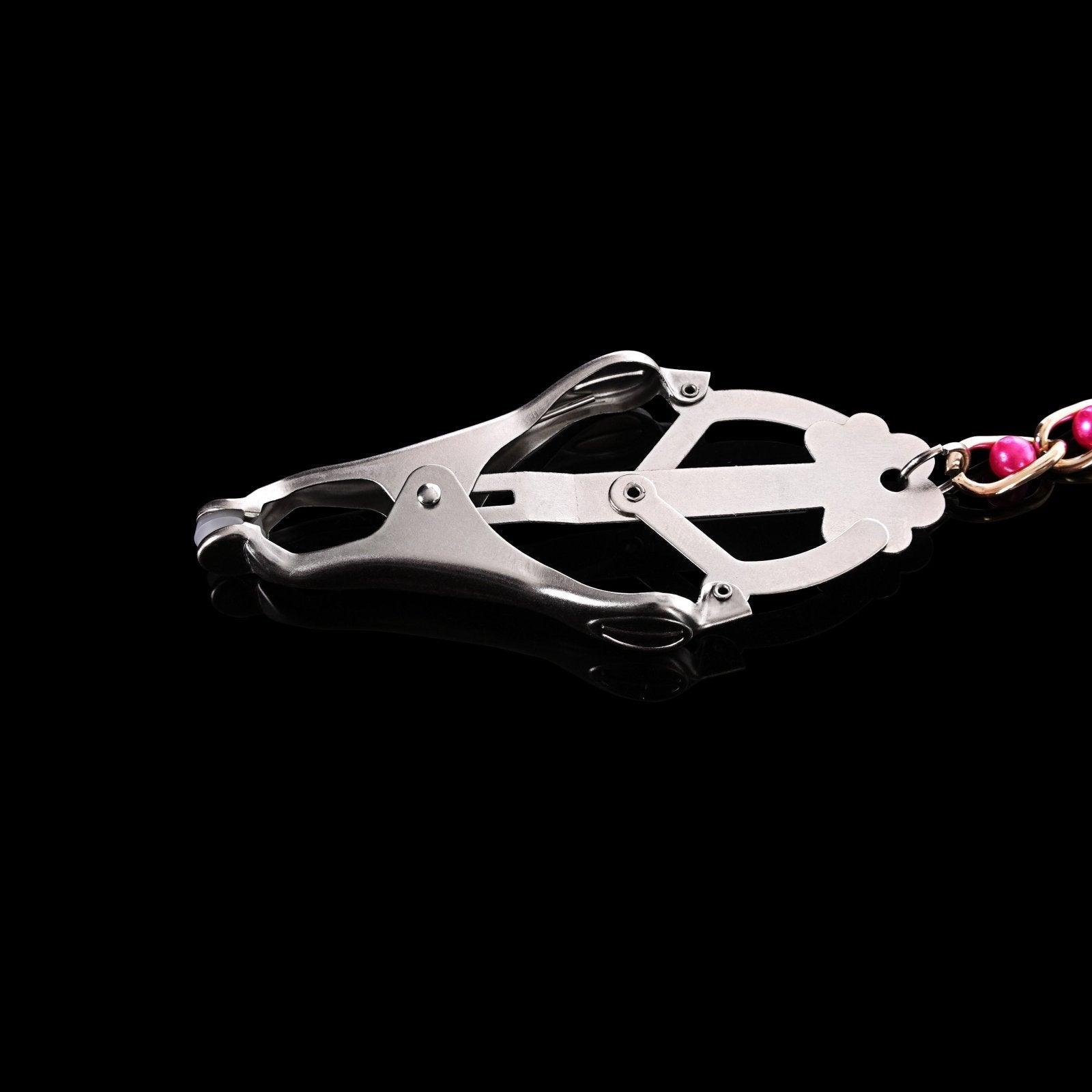 Clover Clamps with Red Ball Chain By Kink - Xoxomoving