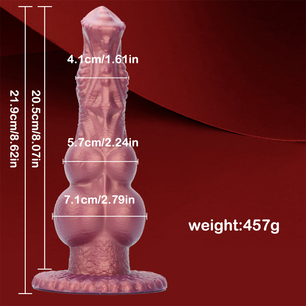 8 Inch Double Knotted Dog Monster Dildo Xoxomoving